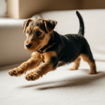 Image showing a Airedale Terrier puppy