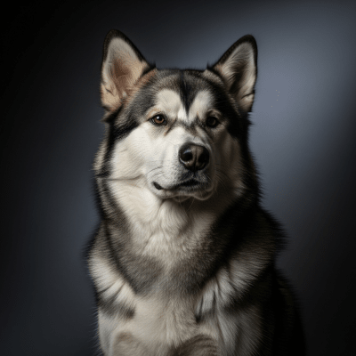 Editorial-style portrait of a Alaskan Malamute from the taxonomy dogs.