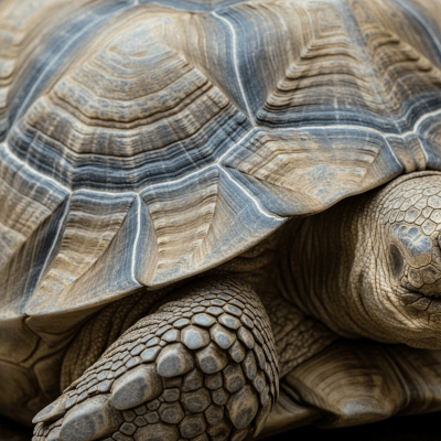 A close-up macro photograph of the skin or scales of a Aldabra Giant Tortoise