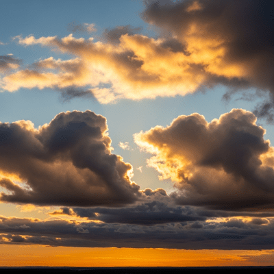 Editorial-style image of a Altocumulus, part of the taxonomy clouds.