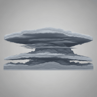 Cross-sectional diagram of a Altostratus