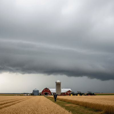 Depiction of a Altostratus opacus as seen in cultural or practical use