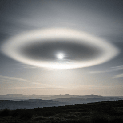 Realistic outdoor scene featuring a Altostratus translucidus