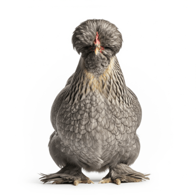 High quality studio photograph of a single Ameraucana from the chicken taxonomy