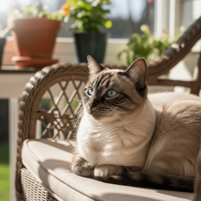 Naturalistic image of a American Bobtail
