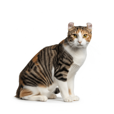 High resolution studio photograph of a American Curl