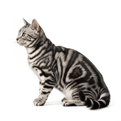High resolution studio photograph of a American Shorthair