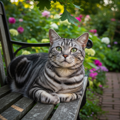 Naturalistic image of a American Shorthair