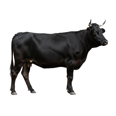 High quality studio photograph of a Anatolian Black (Turkish native)