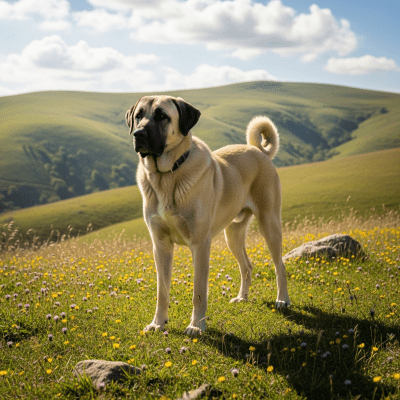 Naturalistic outdoor image of a Anatolian Shepherd Dog