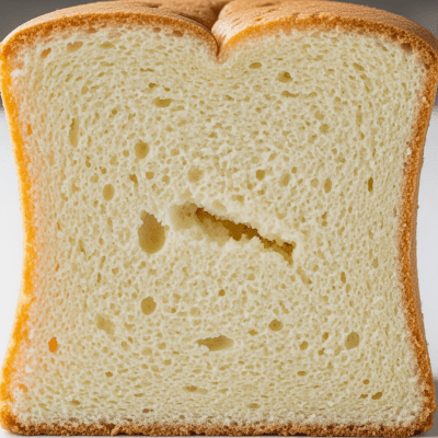 Detailed cross-sectional view of a sliced Angel Food Cake (cake), showing internal layers, textures, and ingredients