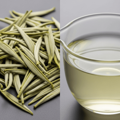 Cross-sectional close-up of a Anji Bai Cha