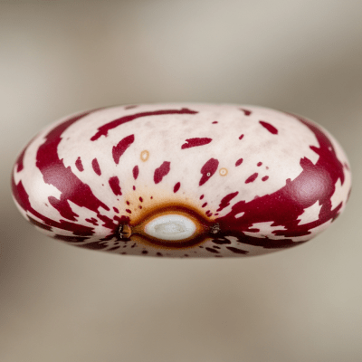A close-up macro shot of Appaloosa Bean (beans) showing its texture, surface details, and natural colors