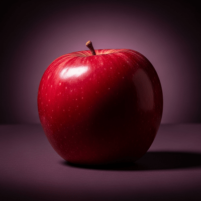 Editorial-style image of a single Apple from the fruits taxonomy.