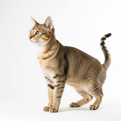 High resolution studio photograph of a Arabian Mau