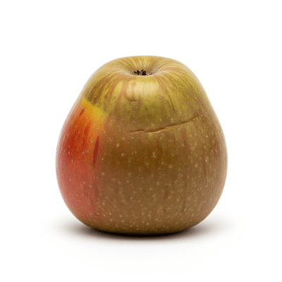 High quality studio photograph of a single Ashmead's Kernel