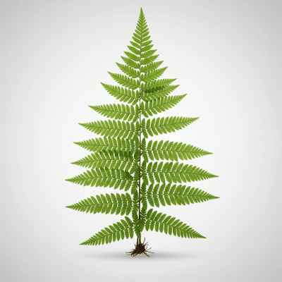 High quality, studio-style photograph of a single Aspleniaceae (family)