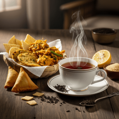 Still life image of a prepared cup of Assam Tea