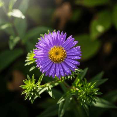 Photograph of a Aster (flowers) in its natural environment