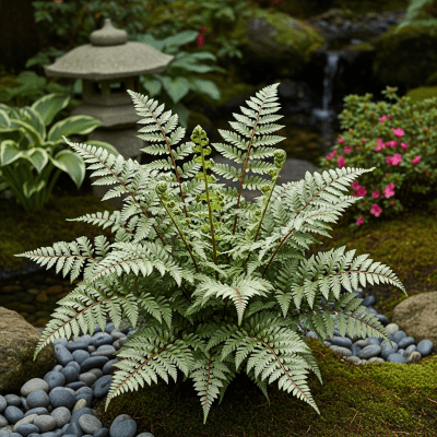 Image depicting a Athyriaceae (family) as traditionally used by humans, such as in ornamental garden settings, floral arrangements, or as part of indigenous cultural practices