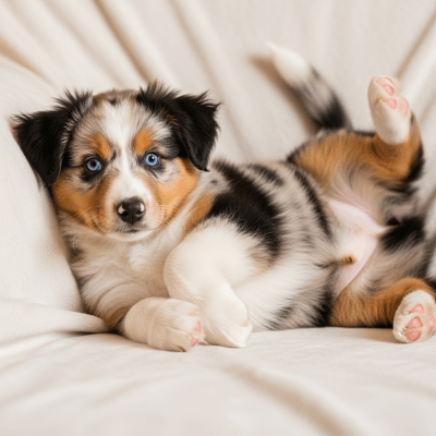 Image showing a Australian Shepherd puppy