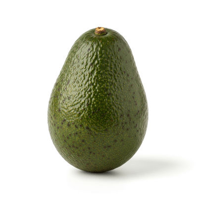 High quality studio photograph of a single Avocado from the fruits taxonomy