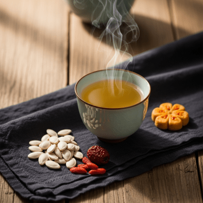 Still life image of a prepared cup of Bai Mudan