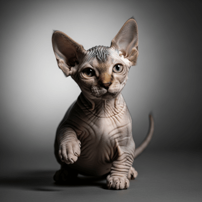 Editorial-style portrait of a Bambino from the taxonomy cats.