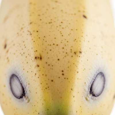 A detailed macro close-up of the surface texture of a fresh Banana