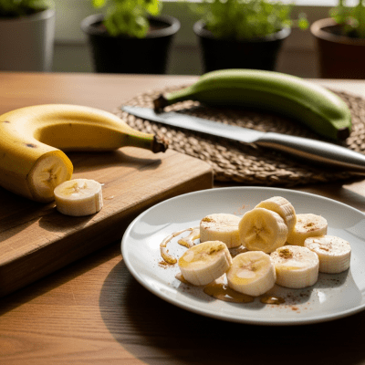 Image of the Banana, part of the fruits taxonomy, prepared or used in a typical culinary context