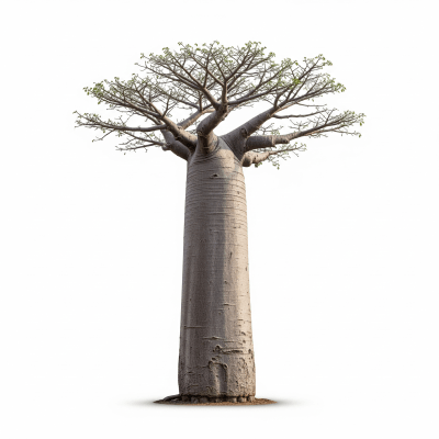 High quality photograph of a single Baobab