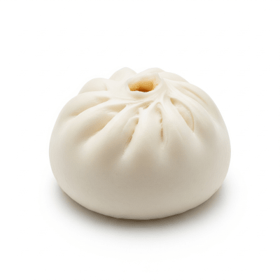 High quality photograph of a single Baozi