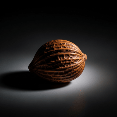 Editorial-style hero shot of a Baru nut (nuts).