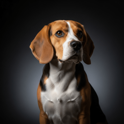 Editorial-style portrait of a Beagle from the taxonomy dogs.
