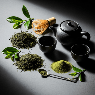 Aesthetic hero shot of Benifuuki, of the taxonomy teas.