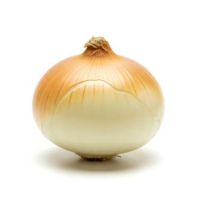 High quality photograph of a single Bermuda onion