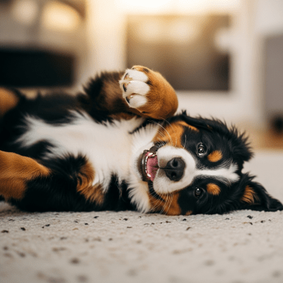 Image showing a Bernese Mountain Dog puppy