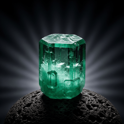 Editorial-style hero shot of Beryl, belonging to the taxonomy minerals.