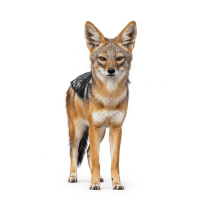 High quality, studio-style photograph of a Black-backed Jackal