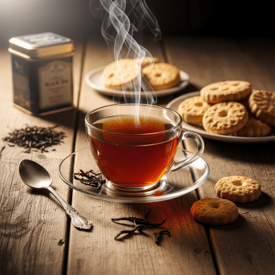 Still life image of a prepared cup of Black Tea