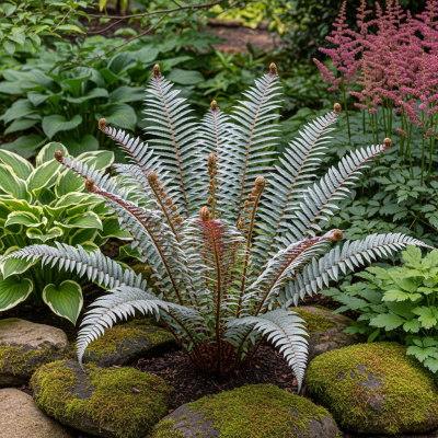 Image depicting a Blechnaceae (family) as traditionally used by humans, such as in ornamental garden settings, floral arrangements, or as part of indigenous cultural practices