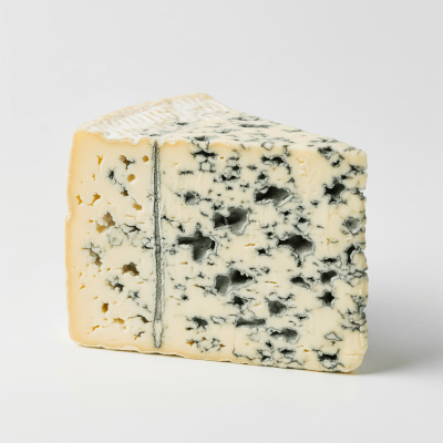 High quality studio photograph of a single Blue Cheese