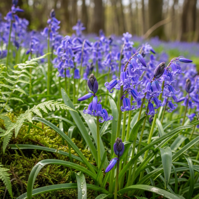 Photograph of a Bluebell (flowers) in its natural environment