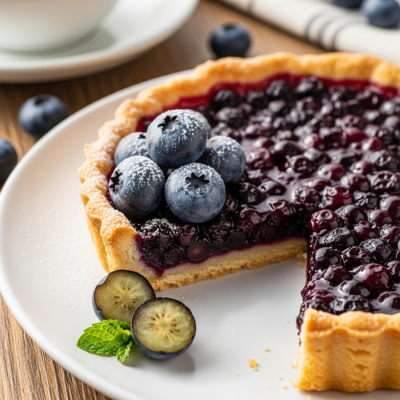 Image of the Blueberry, part of the fruits taxonomy, prepared or used in a typical culinary context