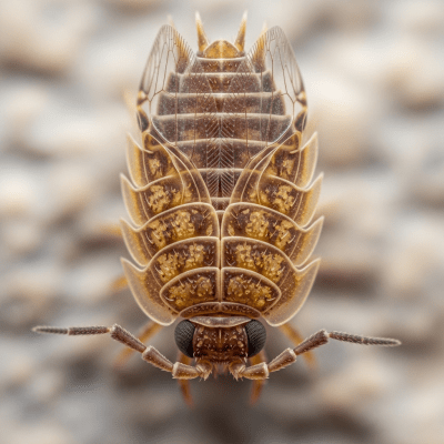 Macro photograph of a Booklouse