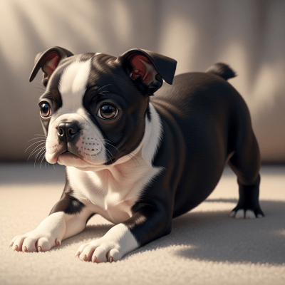 Image showing a Boston Terrier puppy