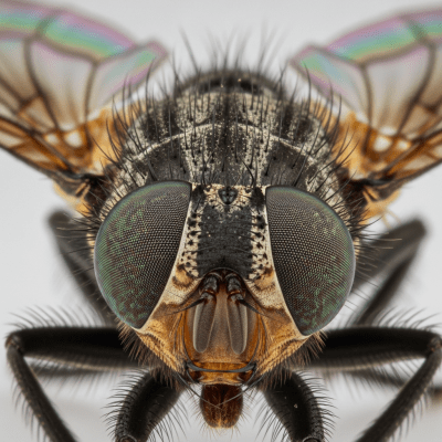 Macro photograph of a Botfly