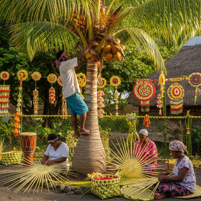 A photograph of the Bottle Palm (palms) in cultural context