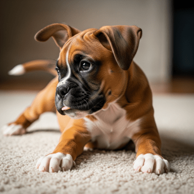 Image showing a Boxer puppy