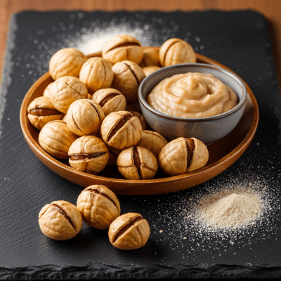 Photograph of a Breadnut (nuts) as used in cuisine, such as in a dish or as an ingredient